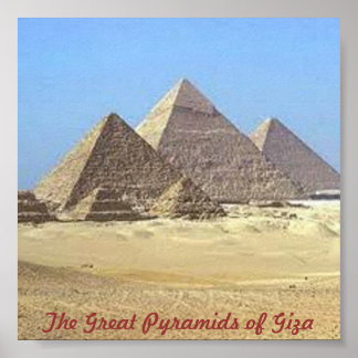 Poster Pirâmides de Giza
