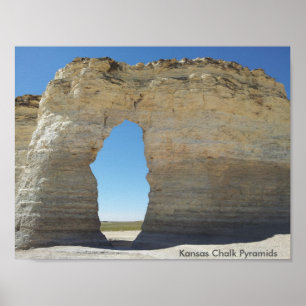 Pôster Pirâmides do Kansas Chalk