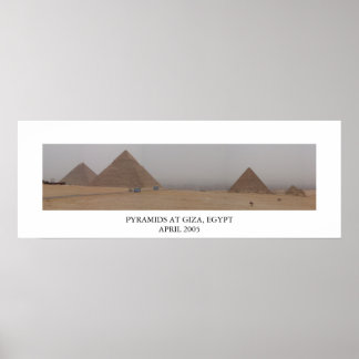 Poster Pirâmides em Giza, Egito