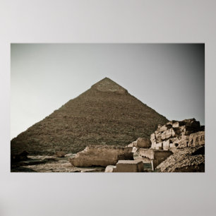 Poster Pirâmides em Giza, no Cairo, Egito