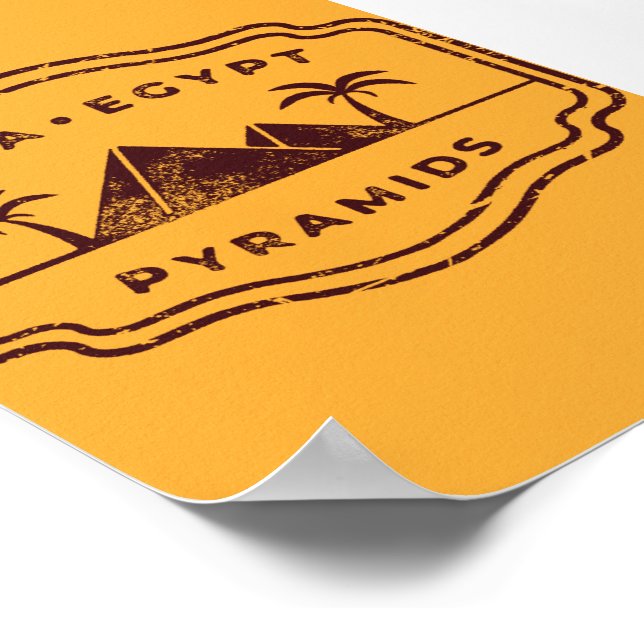 Poster Pirâmides Giza Egito (Borda)