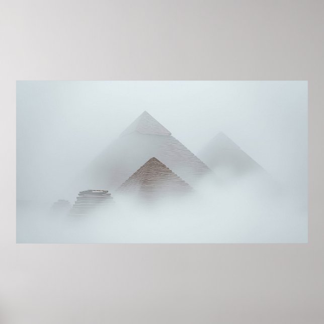 Poster Pirâmides na Névoa (Frente)
