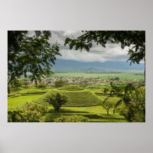 Poster Pirâmides Redondos Ruínas, Sayulita, Nayarit, Méxi (Frente)