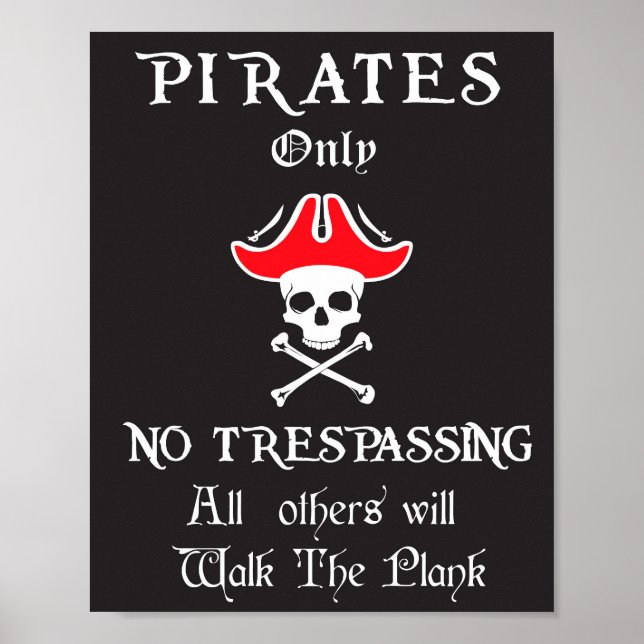 Pôster Pirata apenas sem invasão (Frente)