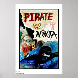 Poster PIRATA contra NINJA