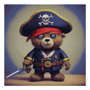Pôster Pirata do Urso de Teddy