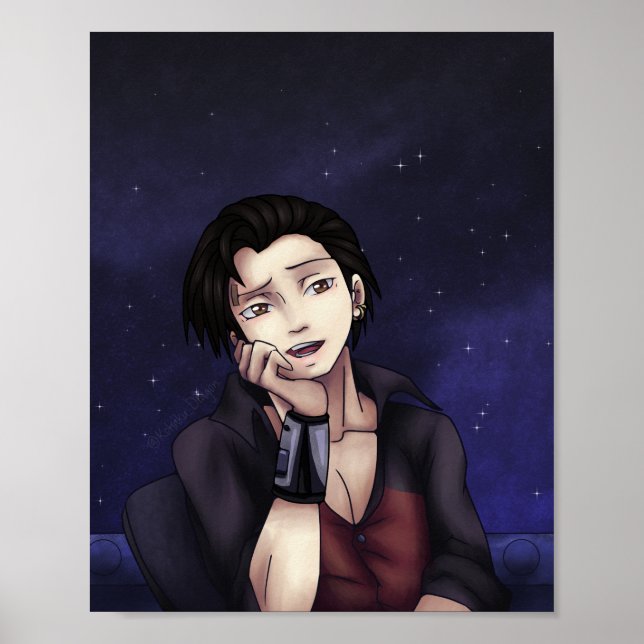 Poster Pirata Espacial Anime (Frente)