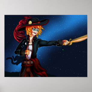 Poster Pirata Espacial e Gato Espacial