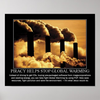 Pôster Pirataria. O Verde