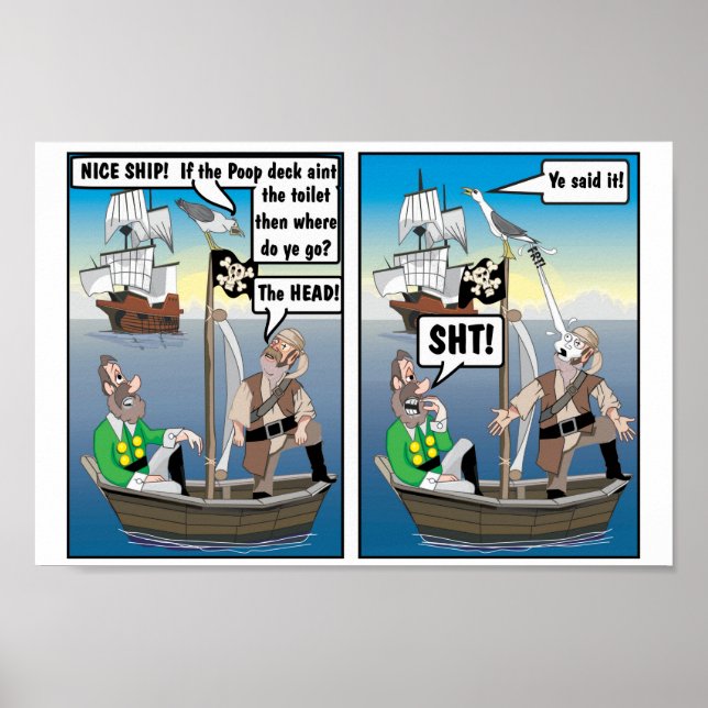 POSTER PIRATAS DE MAYFLOWER 'NA CABEÇA' (Frente)