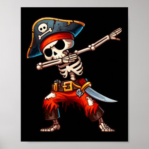 Poster Piratas do Halloween Piratas do Skeleton