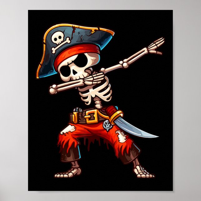 Poster Piratas do Halloween Piratas do Skeleton (Frente)