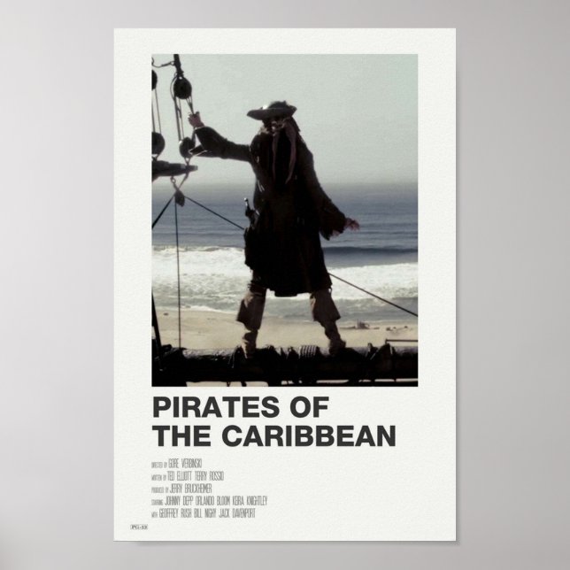 Poster piratas do marfim caribe (Frente)