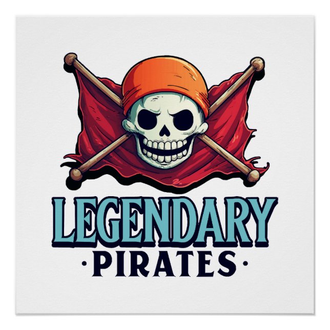 Pôster Piratas lendários (Frente)