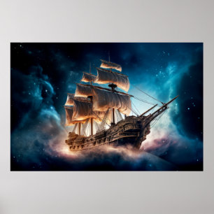Poster Piratas naufragam Dimensão Fantástica de Outro Mun