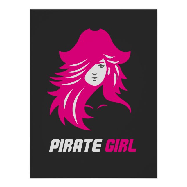 Pôster Pirate Girl Baddie Aesthetic (Frente)