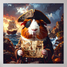 Poster Pirate Guiné Pig