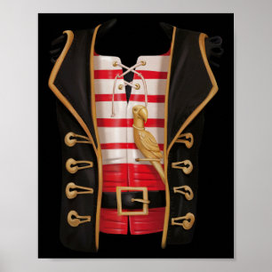 Poster Pirate Halloween Kids Costume Tee