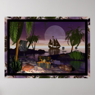 Poster Pirate Island by David Wilder