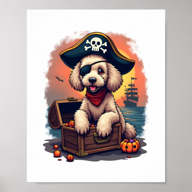 Poster Pirate Poodle Plunder (Frente)