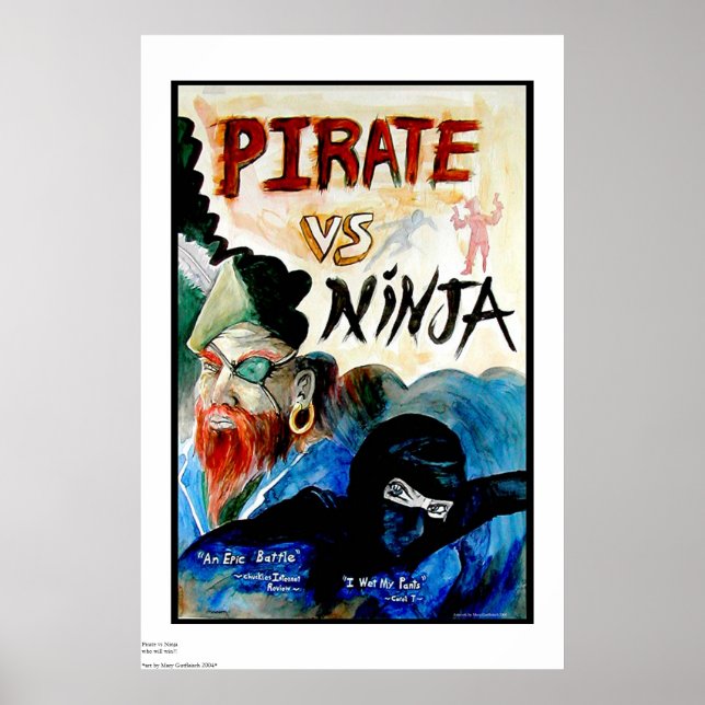 Poster PIRATE vs NINJA (Frente)