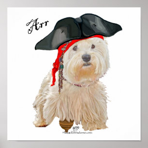 Poster Pirate Westie
