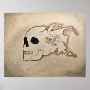 Poster Pirateie o mapa "águas perigosas" por David bom