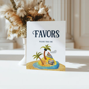 Poster Pirates Chá de fraldas Favorece Sinal