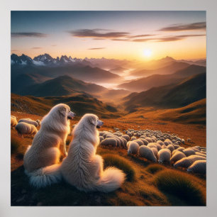 Poster Pirenéus excelentes Início do Dia