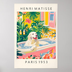 Poster Pirenéus excelentes Na Banheira, Matisse Wall Art,