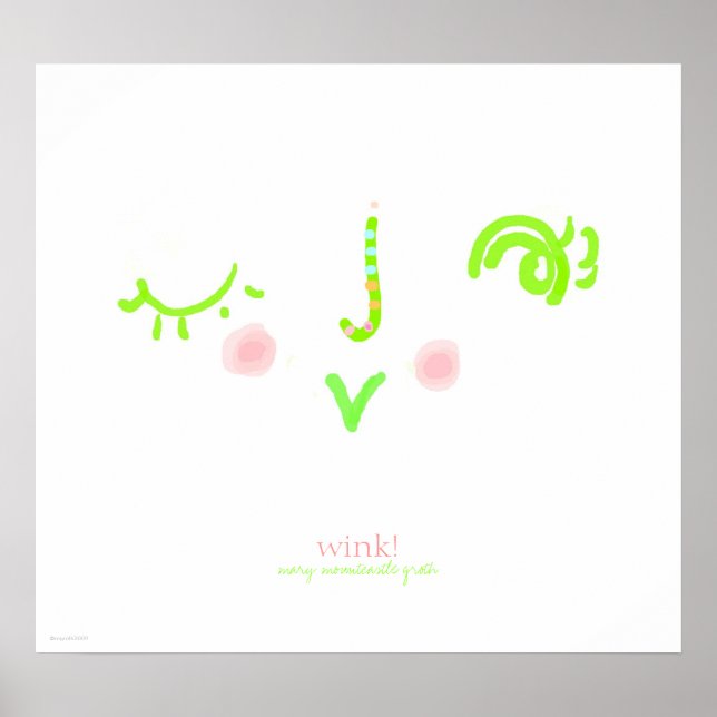 Poster piscar os olhos! (Frente)