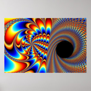 Poster Piscar os olhos Fractal