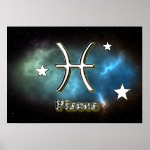 Poster Pisces symbol