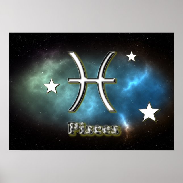 Poster Pisces symbol (Frente)