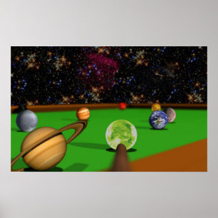 Pôster Piscina 2 do espaço