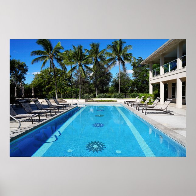 Poster Piscina de natação (Frente)