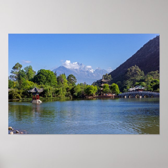 Poster Piscina do Dragão Negro - Yunnan, China (Frente)