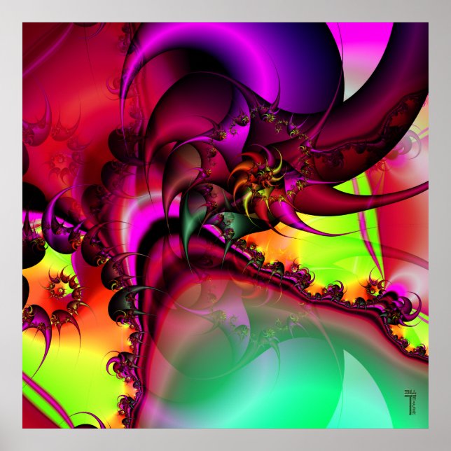 Pôster Piscina do Rei Espiral Variação 1 (Frente)