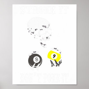 Poster Piscina Engraçada Billiards Atropelam Não