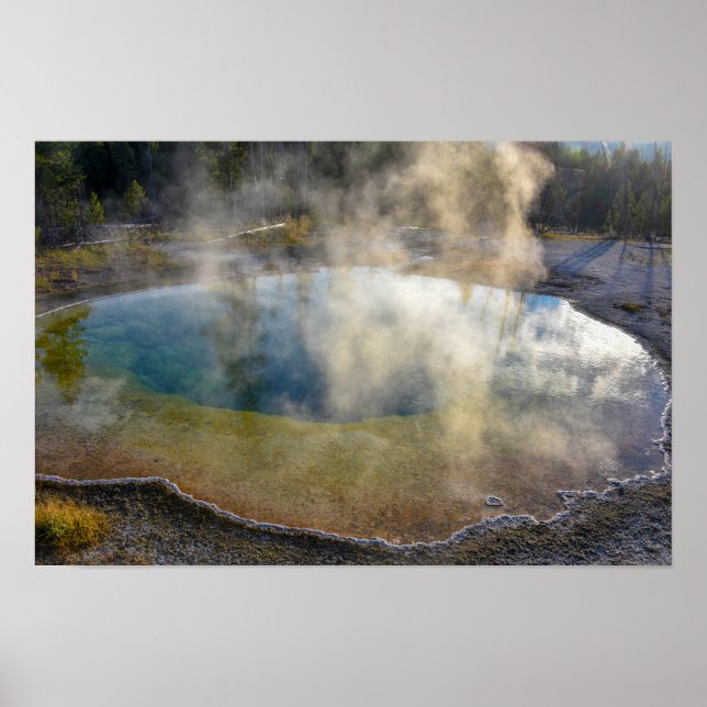 Poster Piscina Morning Glory, Parque Nacional de Yellowst (Frente)