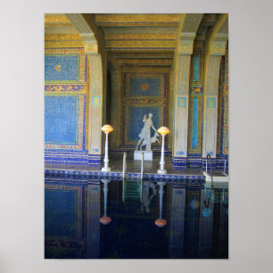 Poster Piscina Romana no Hearst Castle, Califórnia
