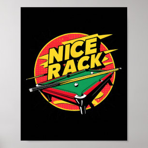 Poster Piscina Shark Billiards Belo Rack Funny Puns 8 Bal