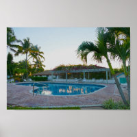 Piscina tropical em Sunset, Bahamas