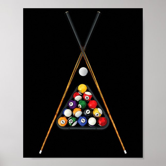 Poster Piscinas Jogadores Com Pavilhas Envolvidas Arte Da (Frente)