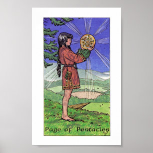 Poster Pisco de peito vermelho Tarot de madeira - página