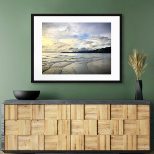 Poster Pismo Beach California Dramatic Bold Sunset Photo