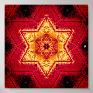 Poster Piso do diabo - padrões