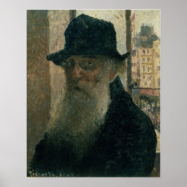 Poster Pissarro - autorretrato 1903 (Frente)