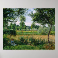 Pissarro - Bom dia Efeito de Luz Solar Eragny