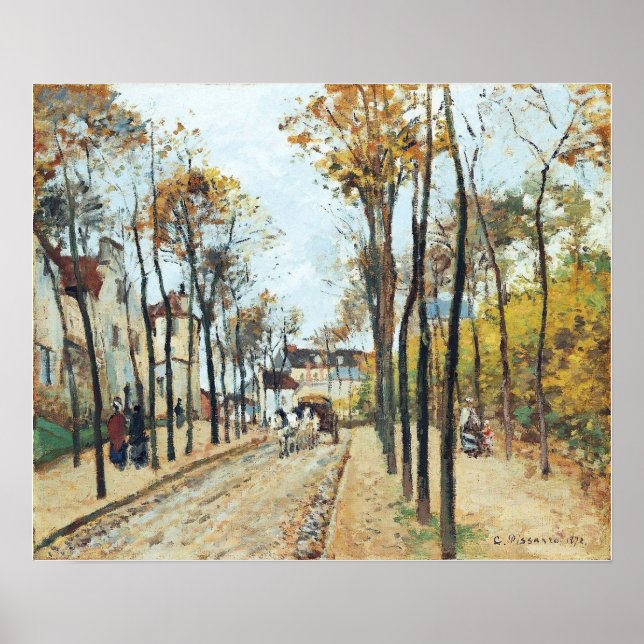 Poster Pissarro - Boulevard Des Fosses Pontoise 1872 (Frente)